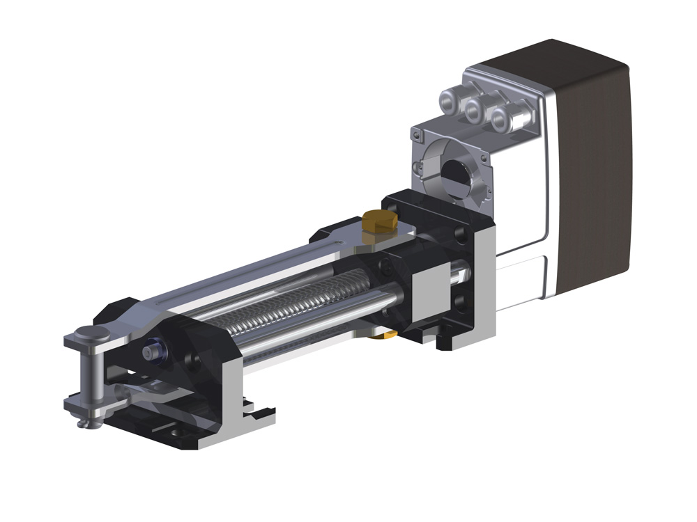 ARIS Klappenversteller Linearis ARIS Klappenversteller Linearis Elektrische Linearantriebe als Klappenversteller